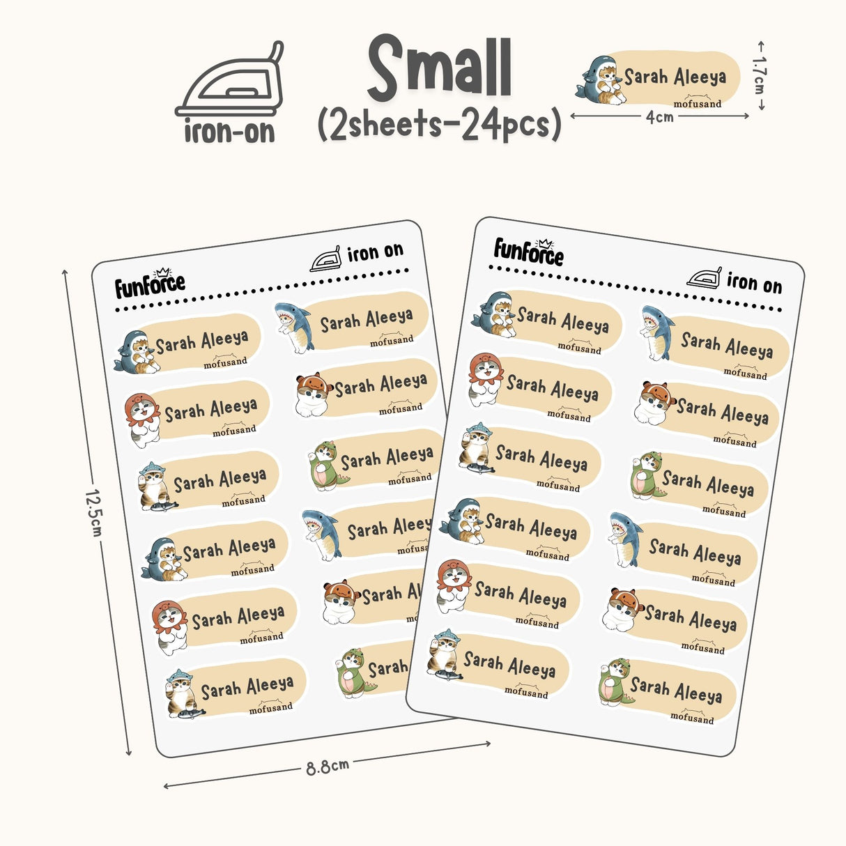 Mofusand - Iron on Label