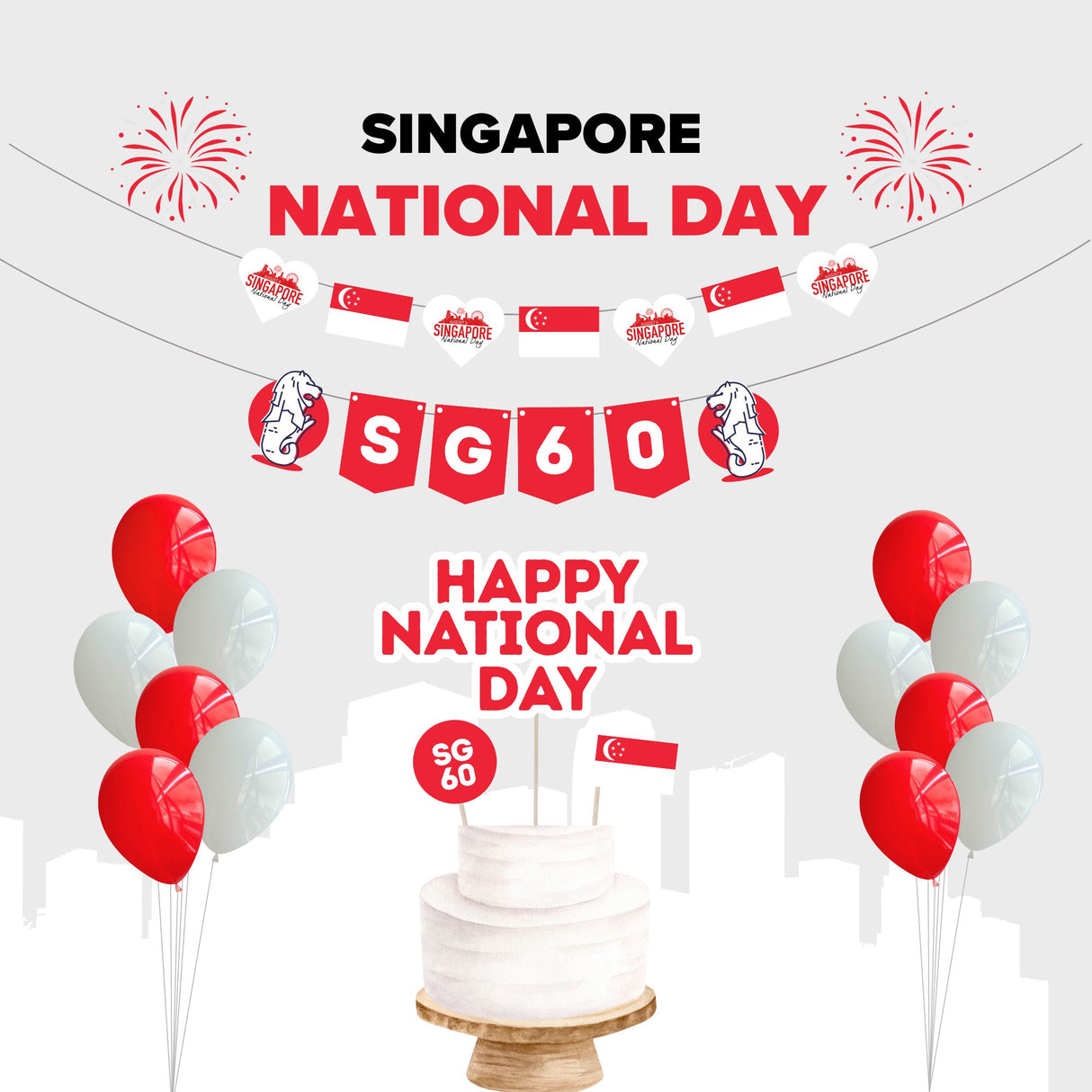 SG60 Singapore National day Decoration Limited Edition