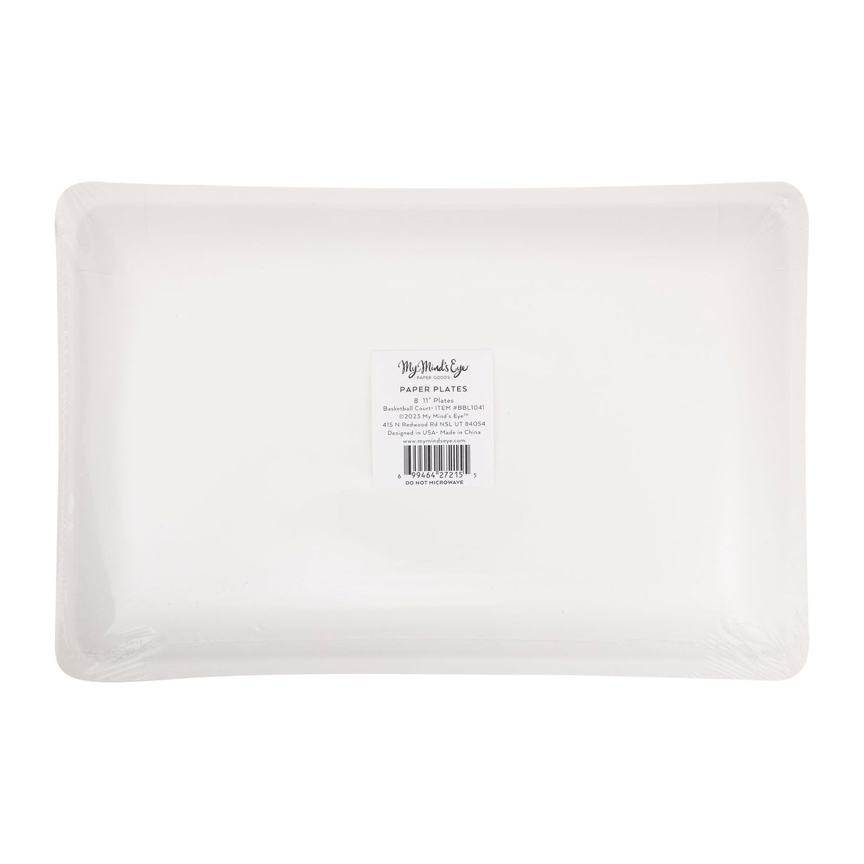 Basketball Court Shaped Paper Plate