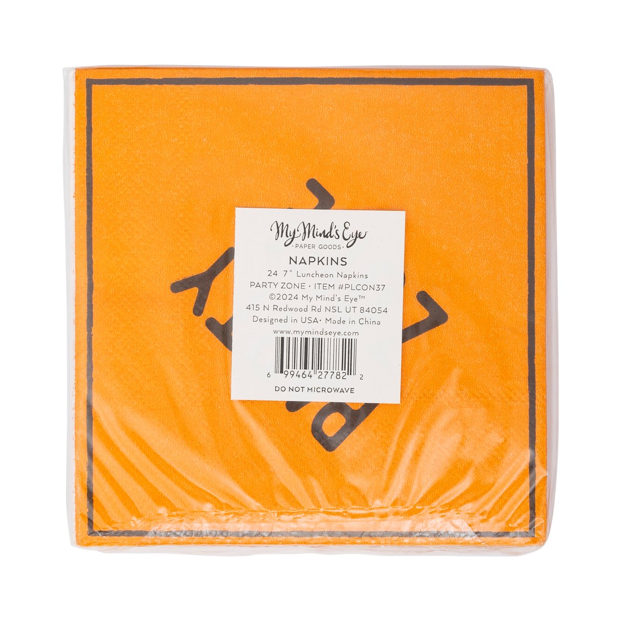 Construction Sign Cocktail Napkin