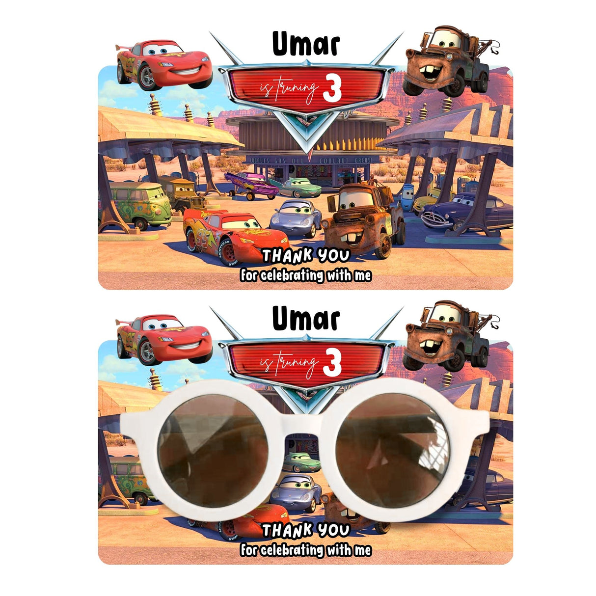 Sunglasses with Backing