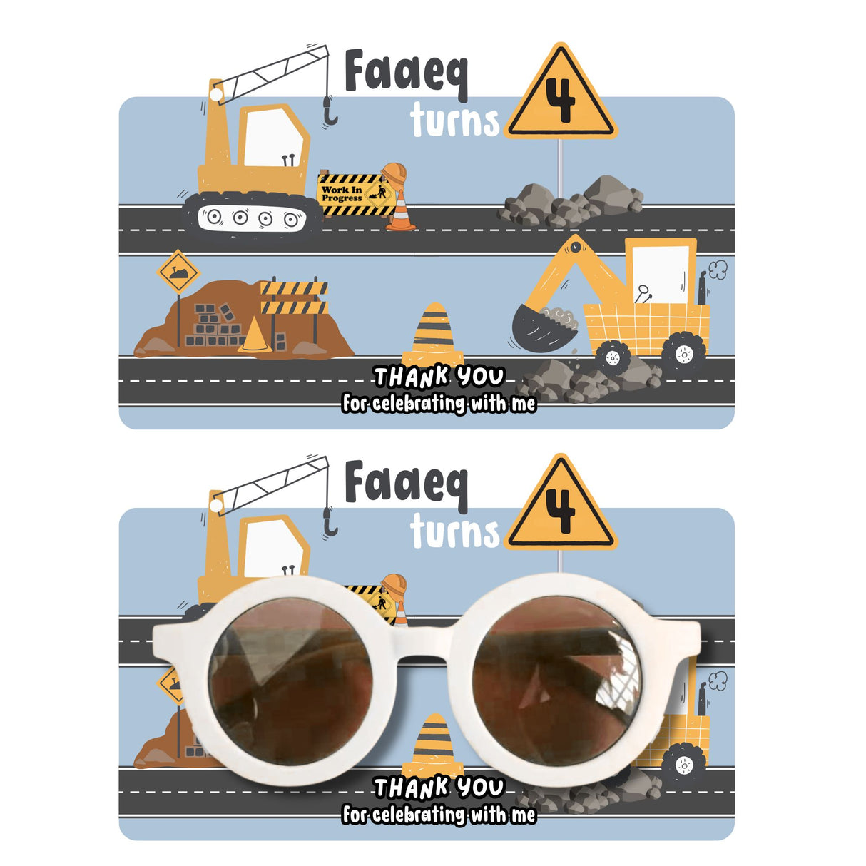 Sunglasses with Backing