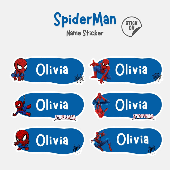 Spiderman - Name Sticker Set