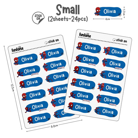 Spiderman - Name Sticker Set