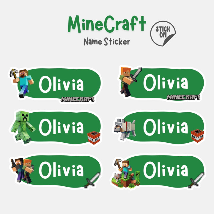 Minecraft - Name Sticker Set
