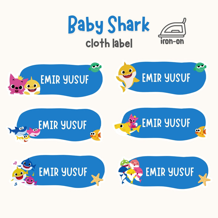 Baby Shark - Iron on Label