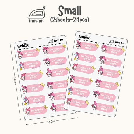 Melody - Iron on Label