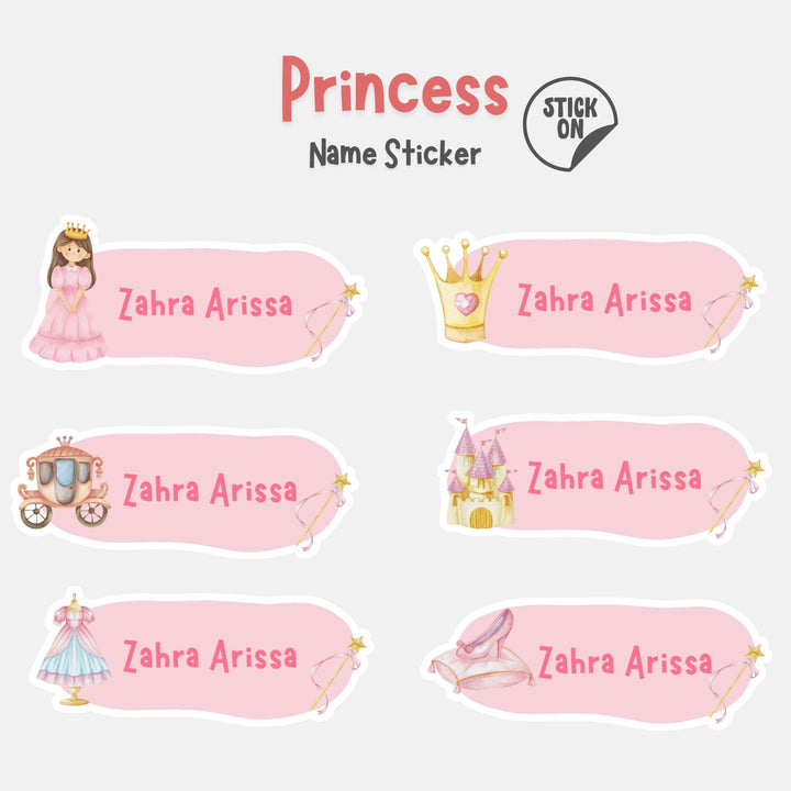 Princess - Name Sticker Set
