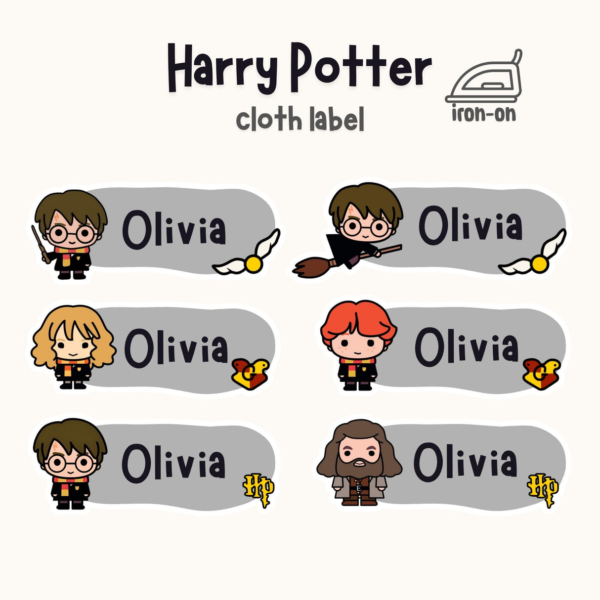 Harry Potter - Iron on Label (Copy)