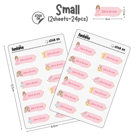 Princess - Name Sticker Set