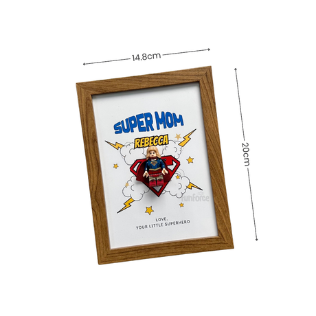 [Super Mom] Mother's Day Minifigure Photo Frame
