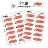Racing Car - Name Sticker Set