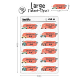 Racing Car - Name Sticker Set