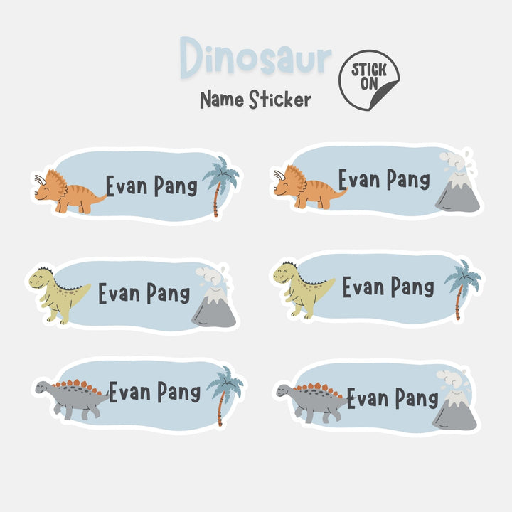 Dinosaur - Name Sticker Set