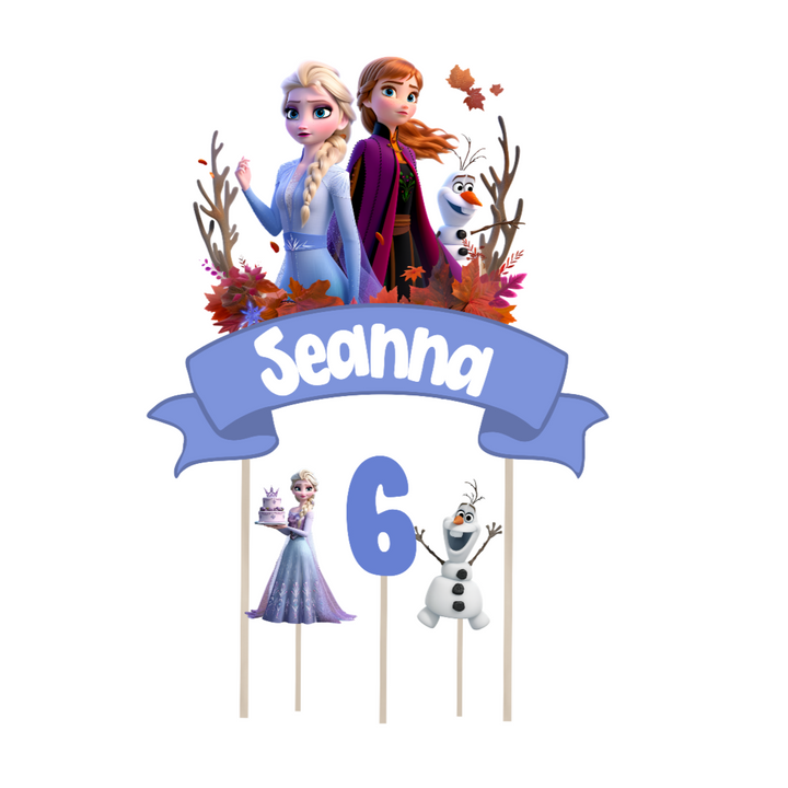 Frozen Personalised Cake Topper