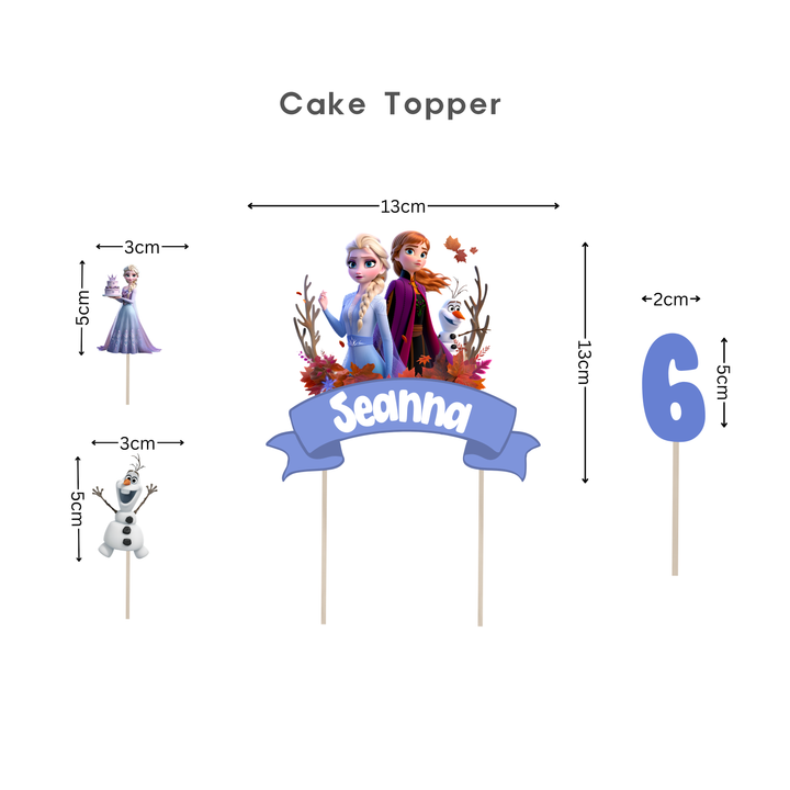 Frozen Personalised Cake Topper