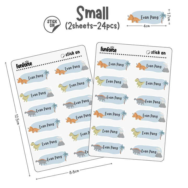 Dinosaur - Name Sticker Set