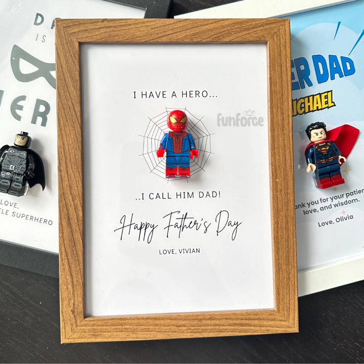 [Spider Dad] Father's Day Minifigure Photo Frame