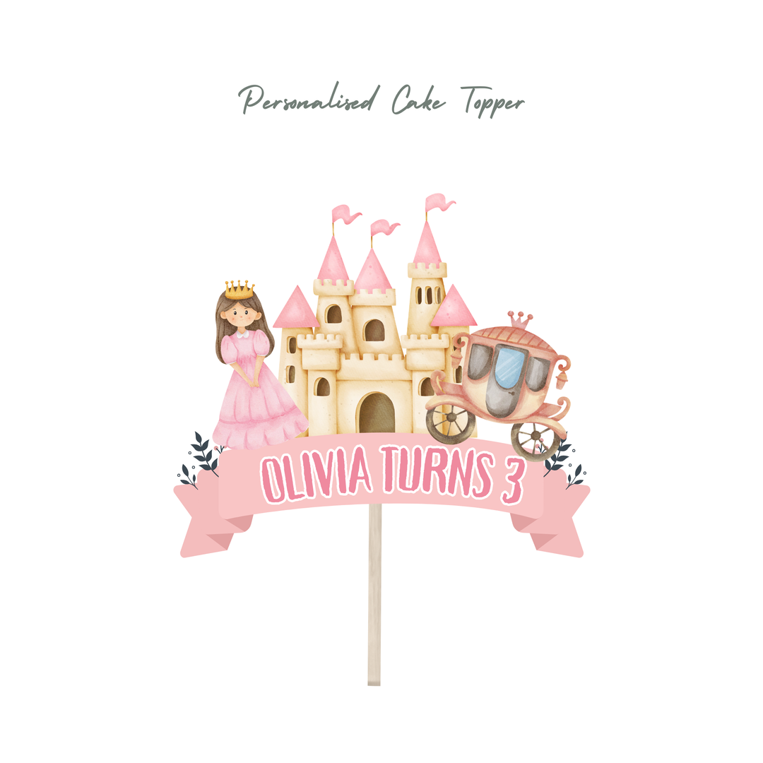 Personalised Princess Theme Birthday party decoration - Full Set