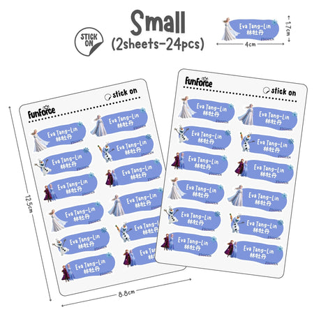 Frozen - Name Sticker Set