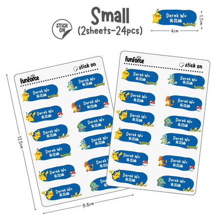 Pokemon - Name Sticker Set