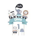 Train Party Personalised Cake Topper