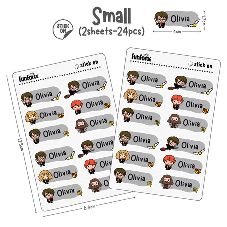 Harry Potter - Name Sticker Set