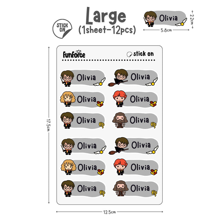 Harry Potter - Name Sticker Set