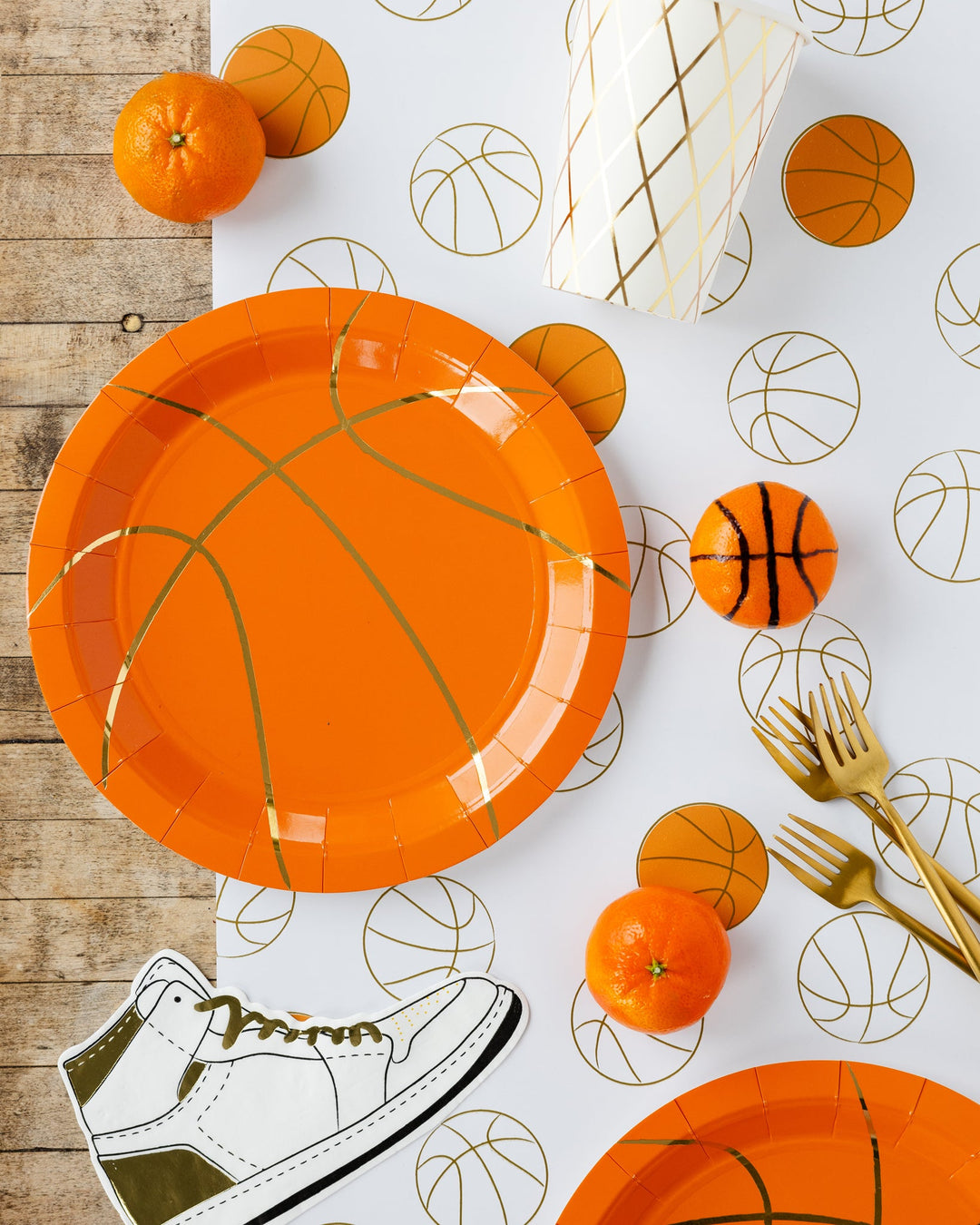 Basketball Paper Table Runner