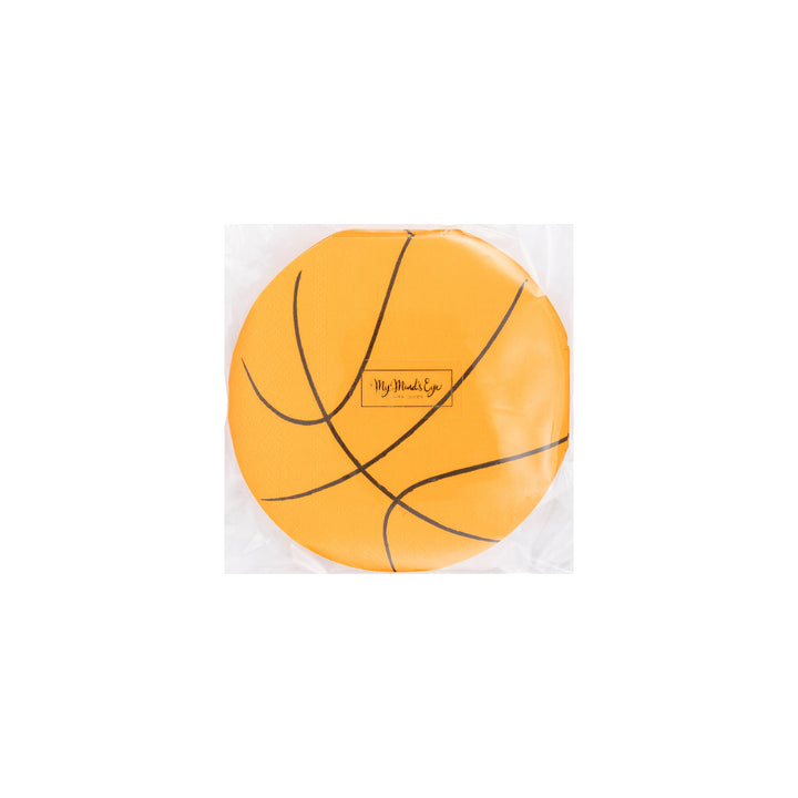 Basketball Shaped Paper Cocktail Napkin