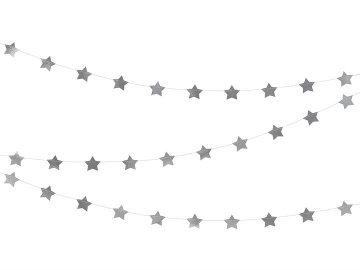 Silver Garland Stars