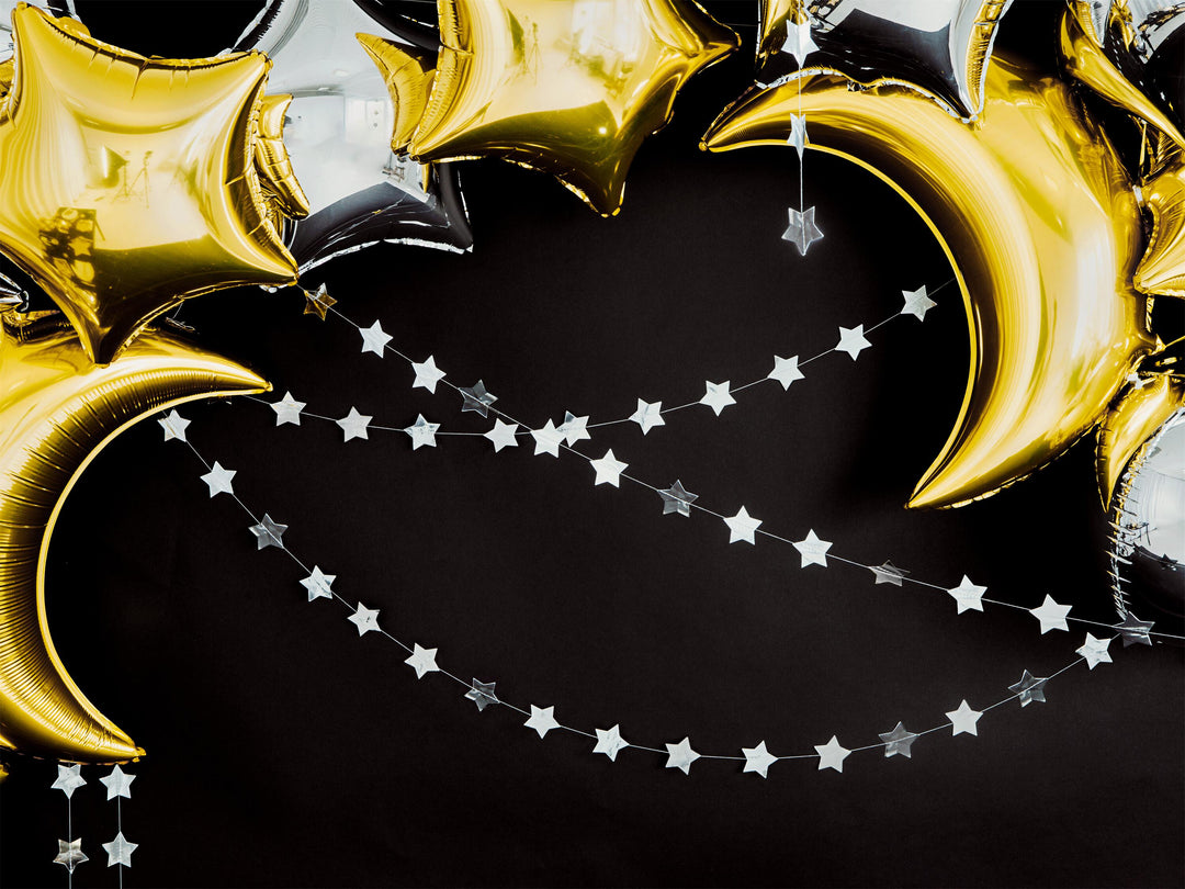 Silver Garland Stars