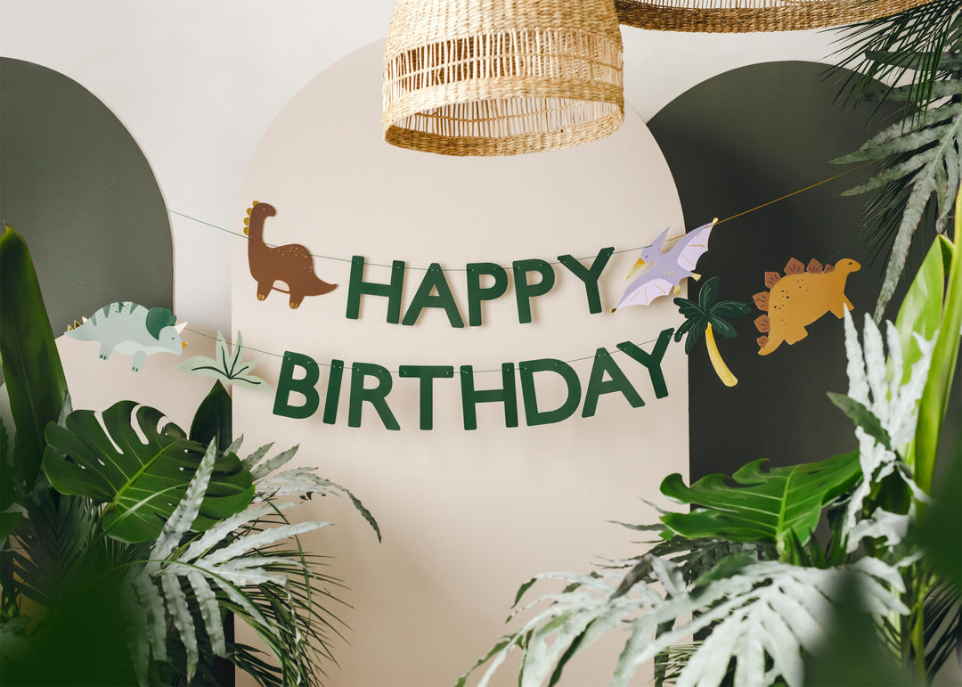 Banner Happy Birthday Dino