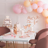Rose Gold Hen Party Drinks Shot Wall