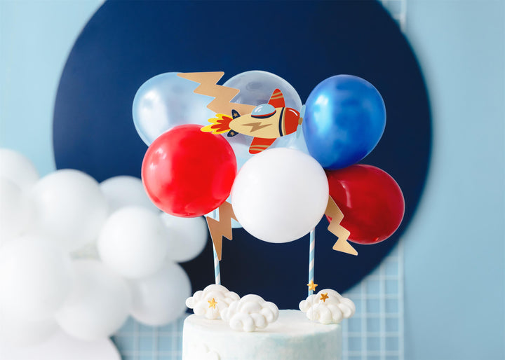 Balloon cake topper Plane