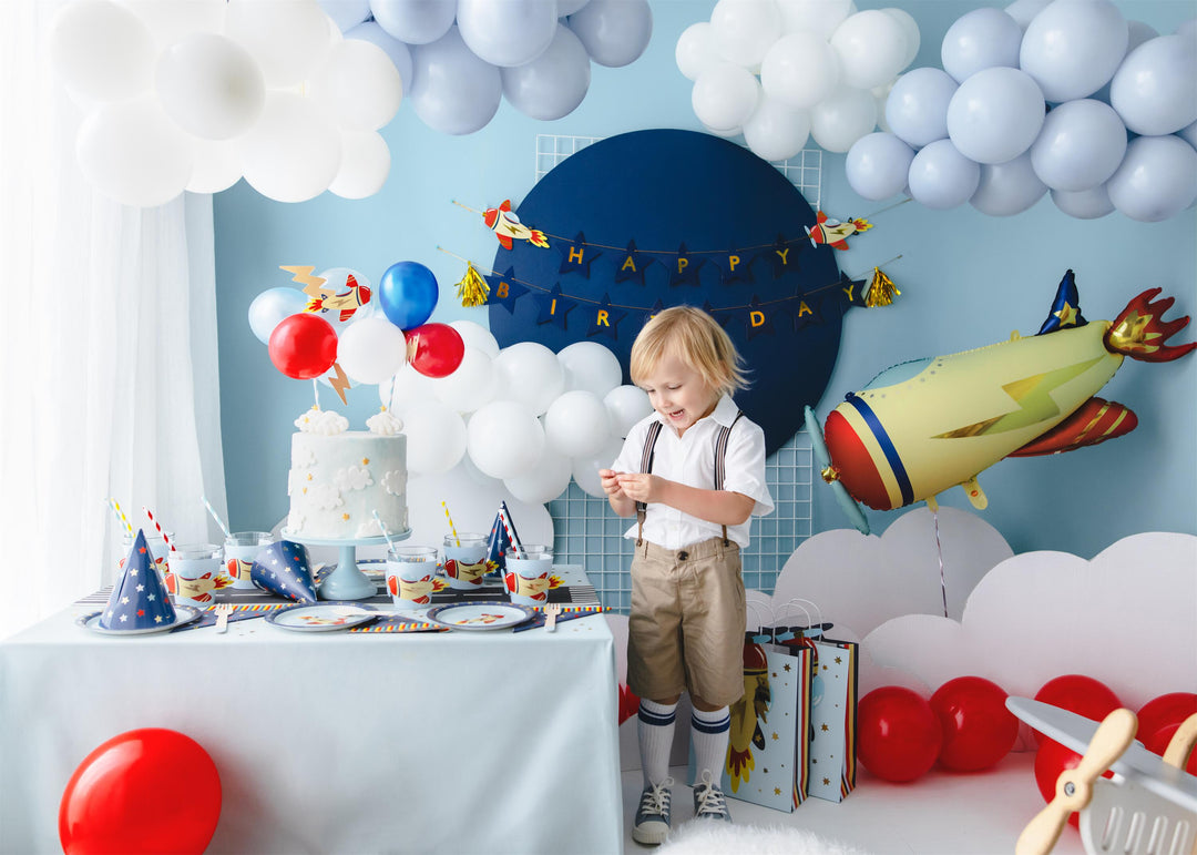 Balloon cake topper Plane