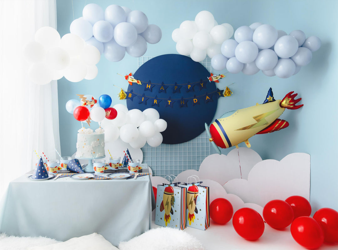 Balloon cake topper Plane