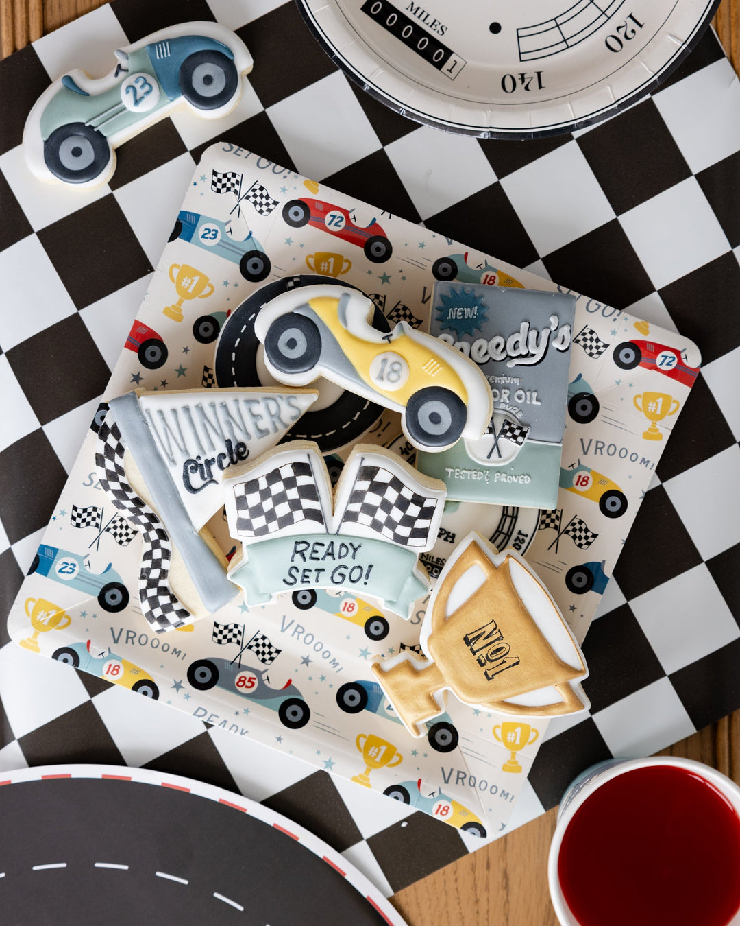 Miles per Hour - Race Pattern Plate