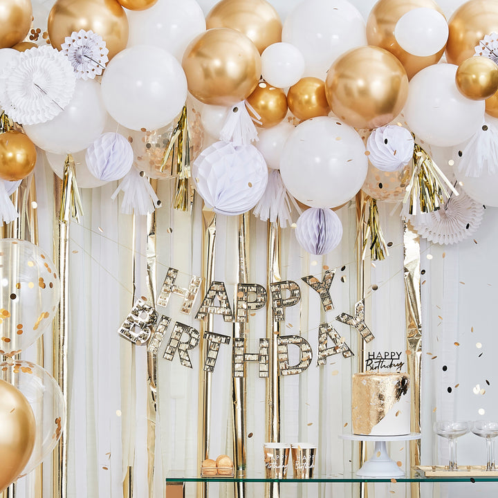 Metallic Gold Balloons Bundle