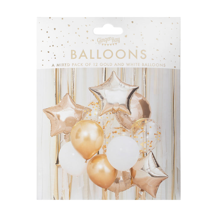 Metallic Gold Balloons Bundle