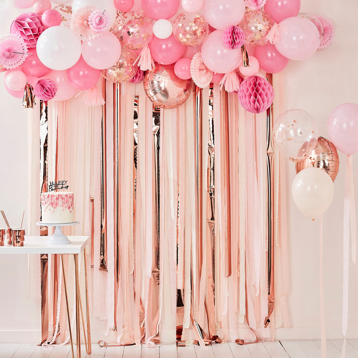 Blush And Rose Gold Balloons Bundle