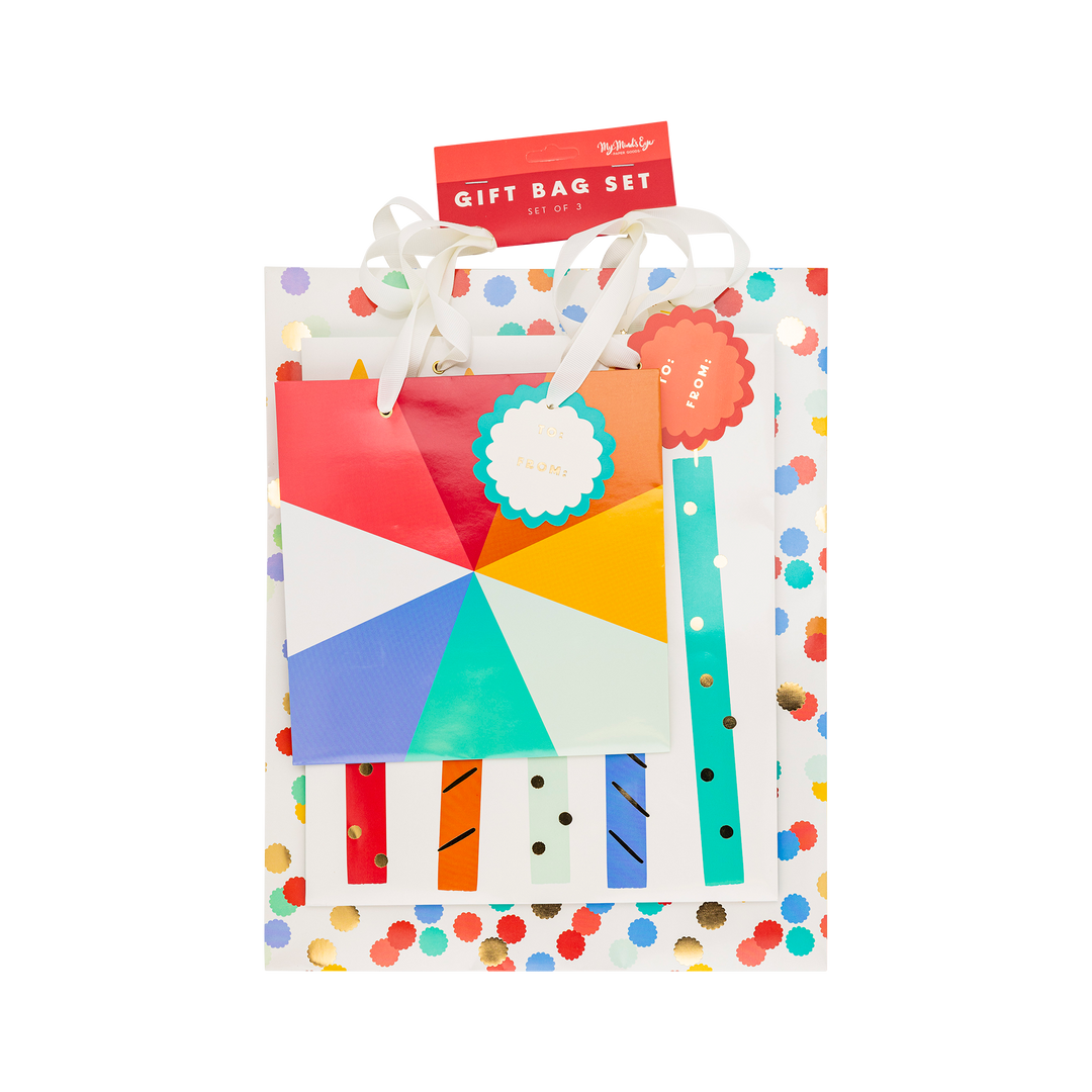 Birthday Gift Bag Set - 3 sizes