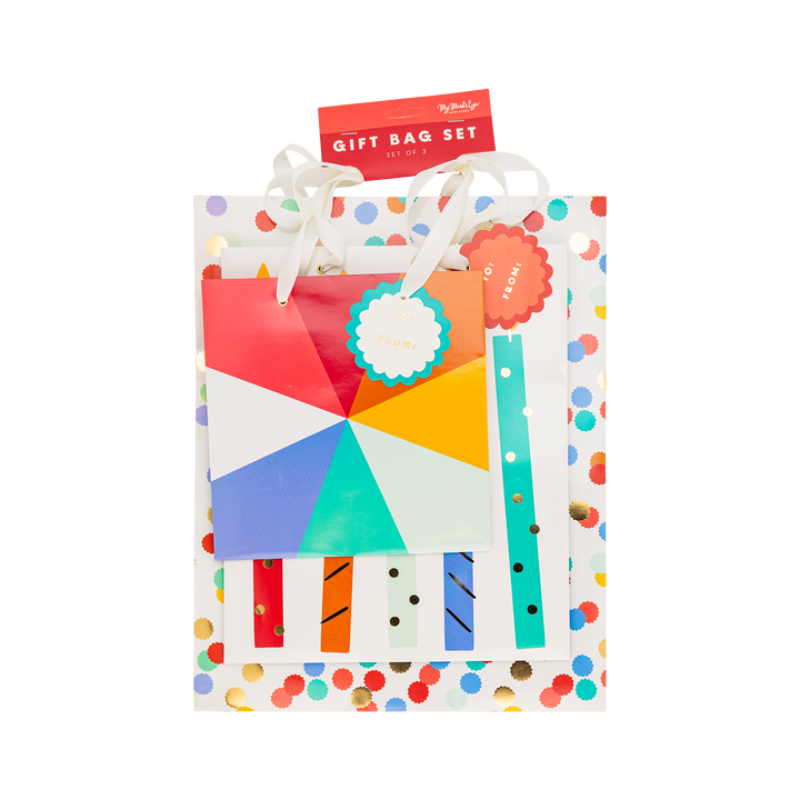 Birthday Gift Bag Set - 3 sizes