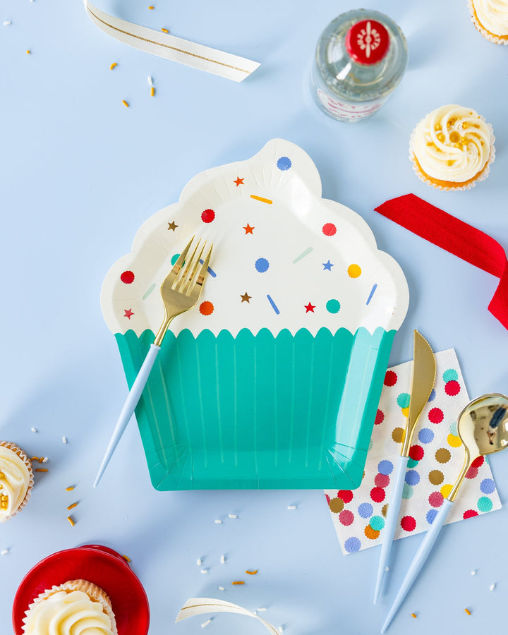 Birthday Cupcake Shaped Paper Plate