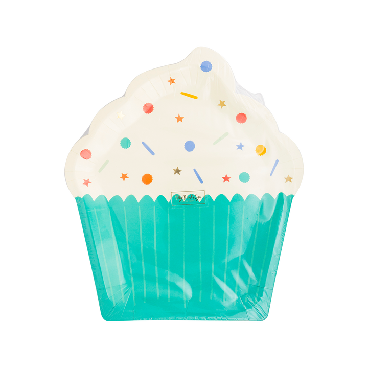 Birthday Cupcake Shaped Paper Plate