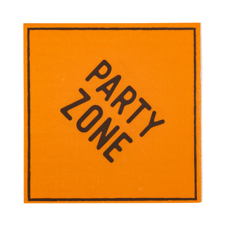 Construction Sign Cocktail Napkin