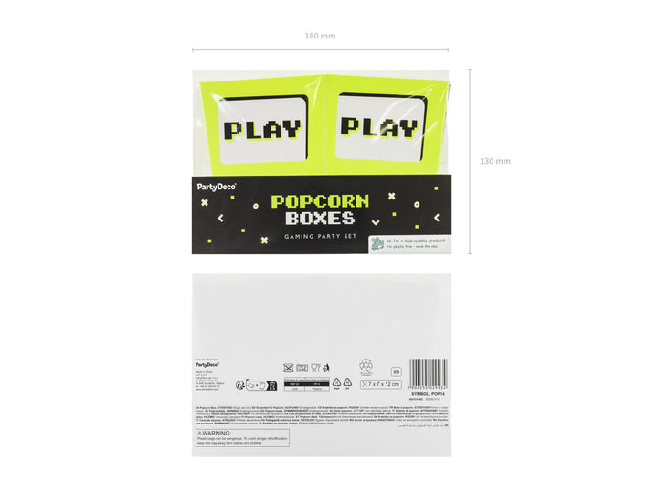 Boxes for popcorn Play