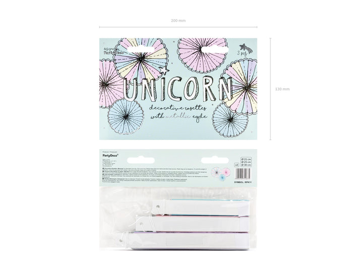 Decorative Rosettes Unicorn