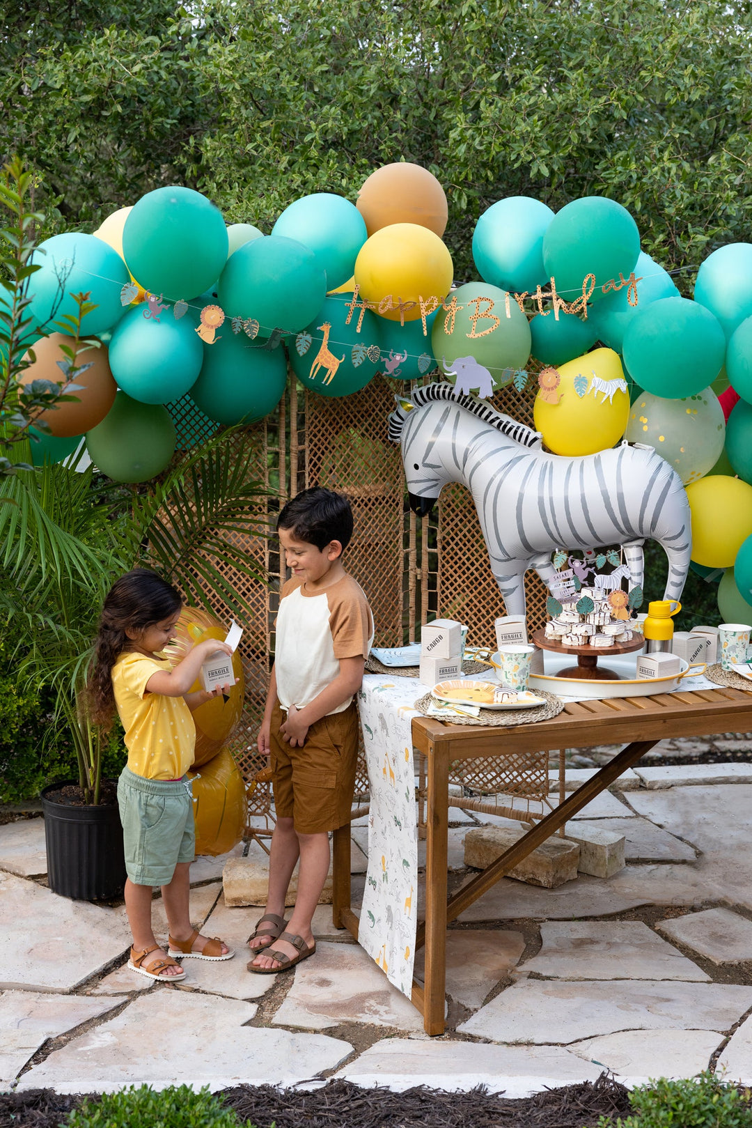 Safari Happy Birthday Banner Set