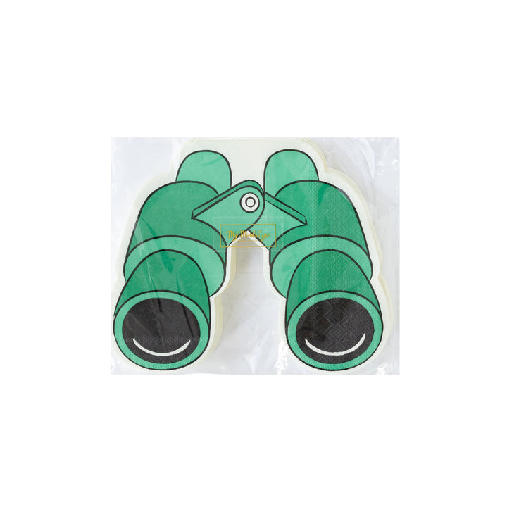 Safari Binoculars Shaped Paper Dinner Napkin